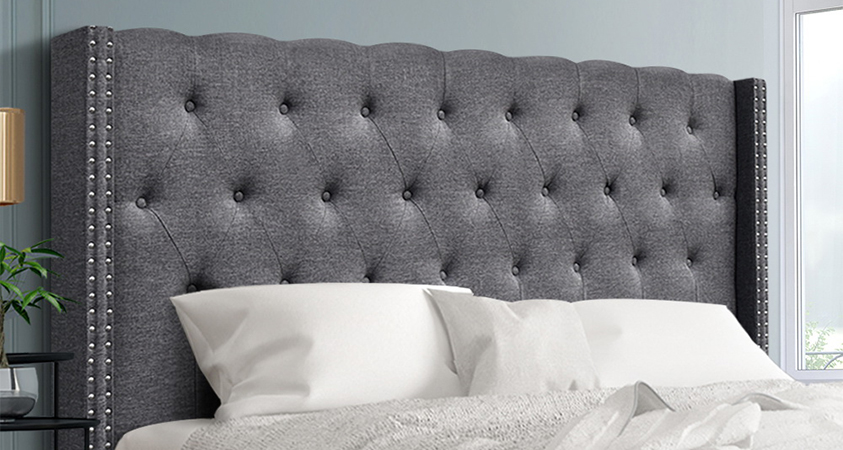 The Luca Winged Bedhead from Artiss is an easy way to add comfort to your Art Deco inspired bedroom