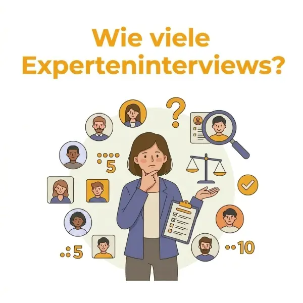 Wie viele Experteninterviews braucht eine Masterarbeit? Orientierung für Auswahl und Stichprobe