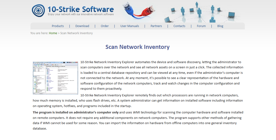 10-Strike Network Inventory Explorer inventory management software