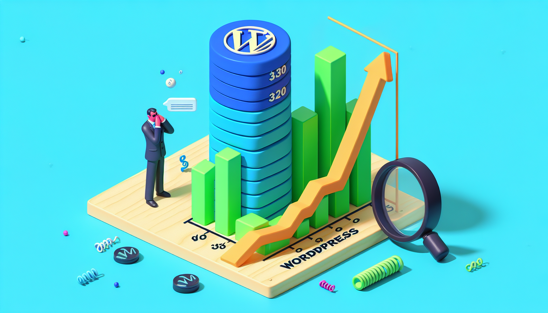 Illustration of cost efficiency reducing overheads with outsourced wordpress services