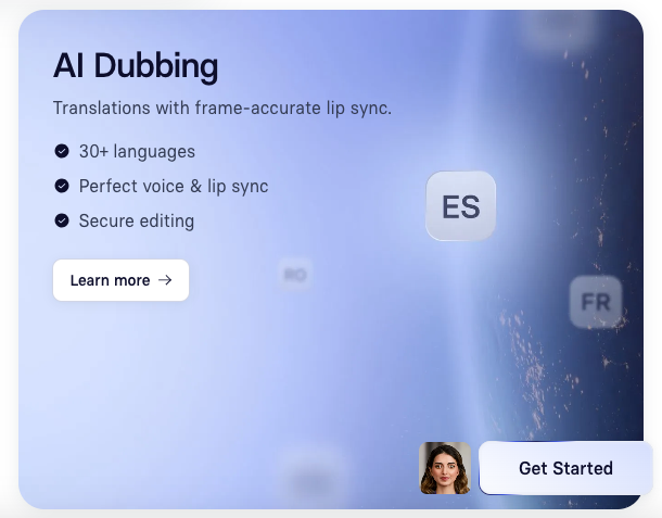 Synthesia AI Dubbing feature