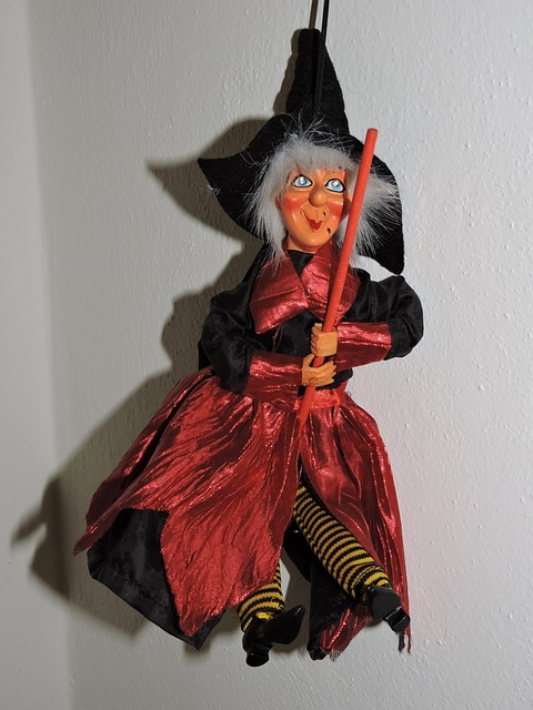 bruja, muñeca, viejo