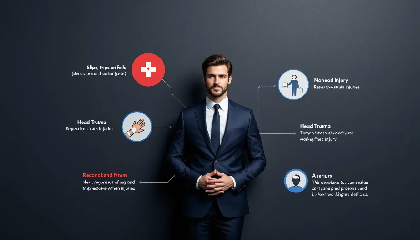 Common workplace injuries that are covered by workers compensation.