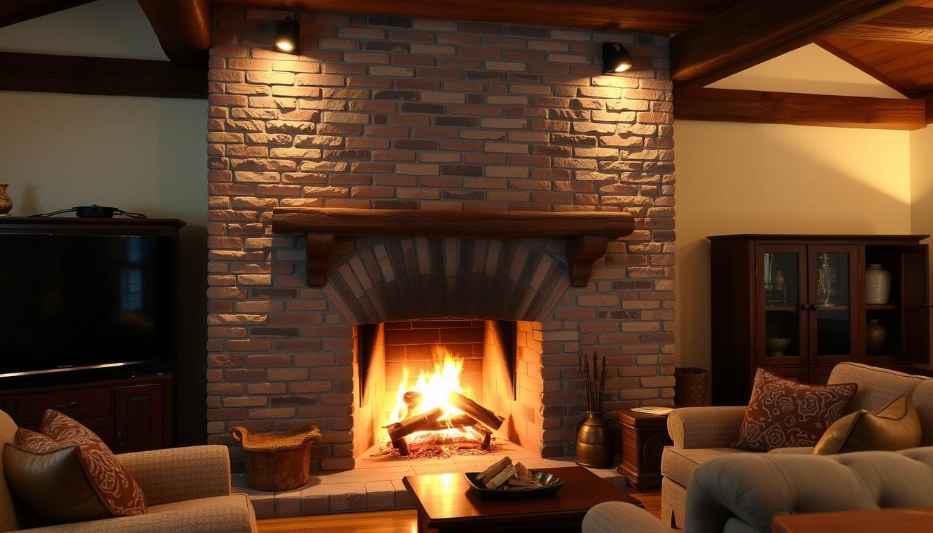 wood burning masonry fireplaces