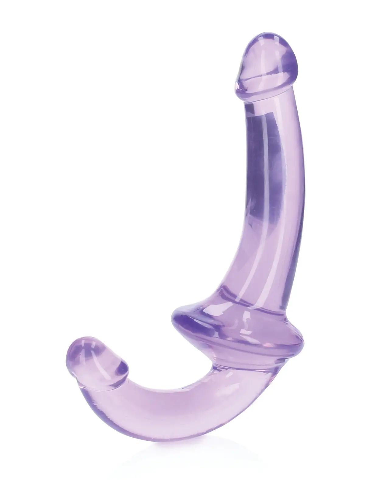 Shots RealRock Crystal Clear 6″ Strapless Strap-On – Purple