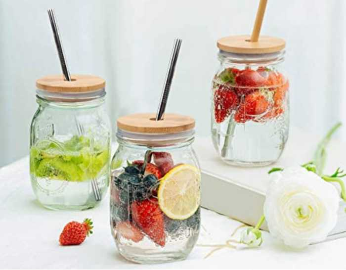 This mason jar kit allows you to turn your old mason jars and other canning items into coffee cups.