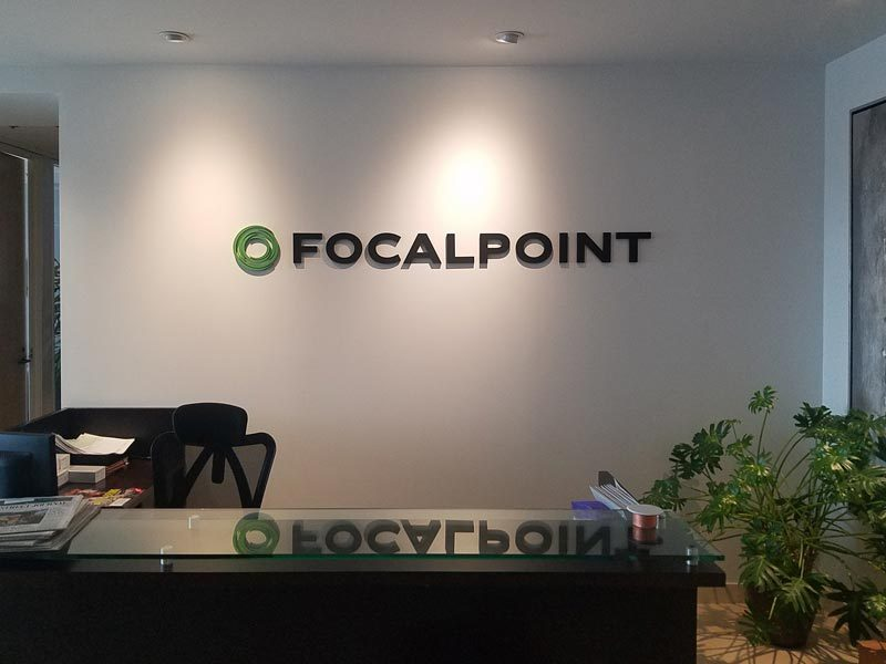 One location or many, we can take care of your office suite signs – like we did for FocalPoint.