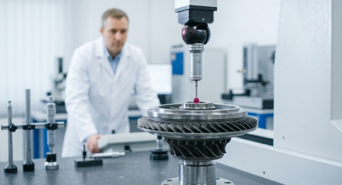 CMM inspection of aerospace bracket