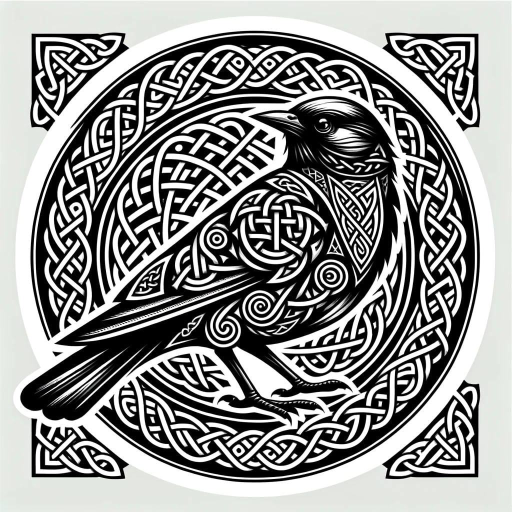 celtic style blackbird