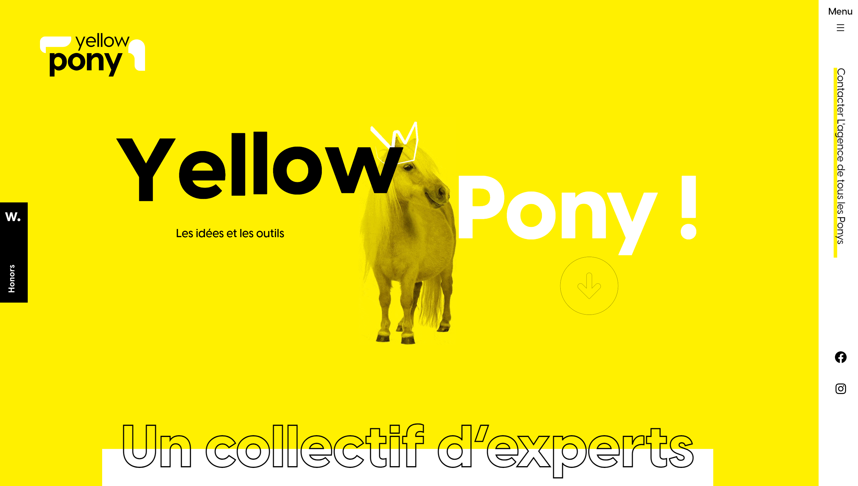 Yellow color in web design