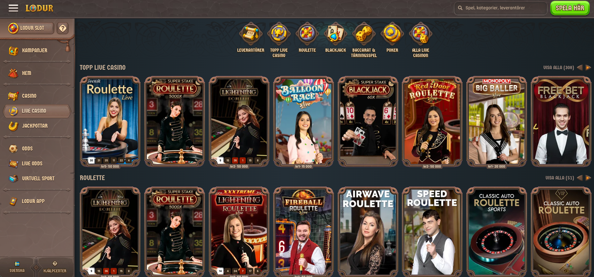 lodur livecasino