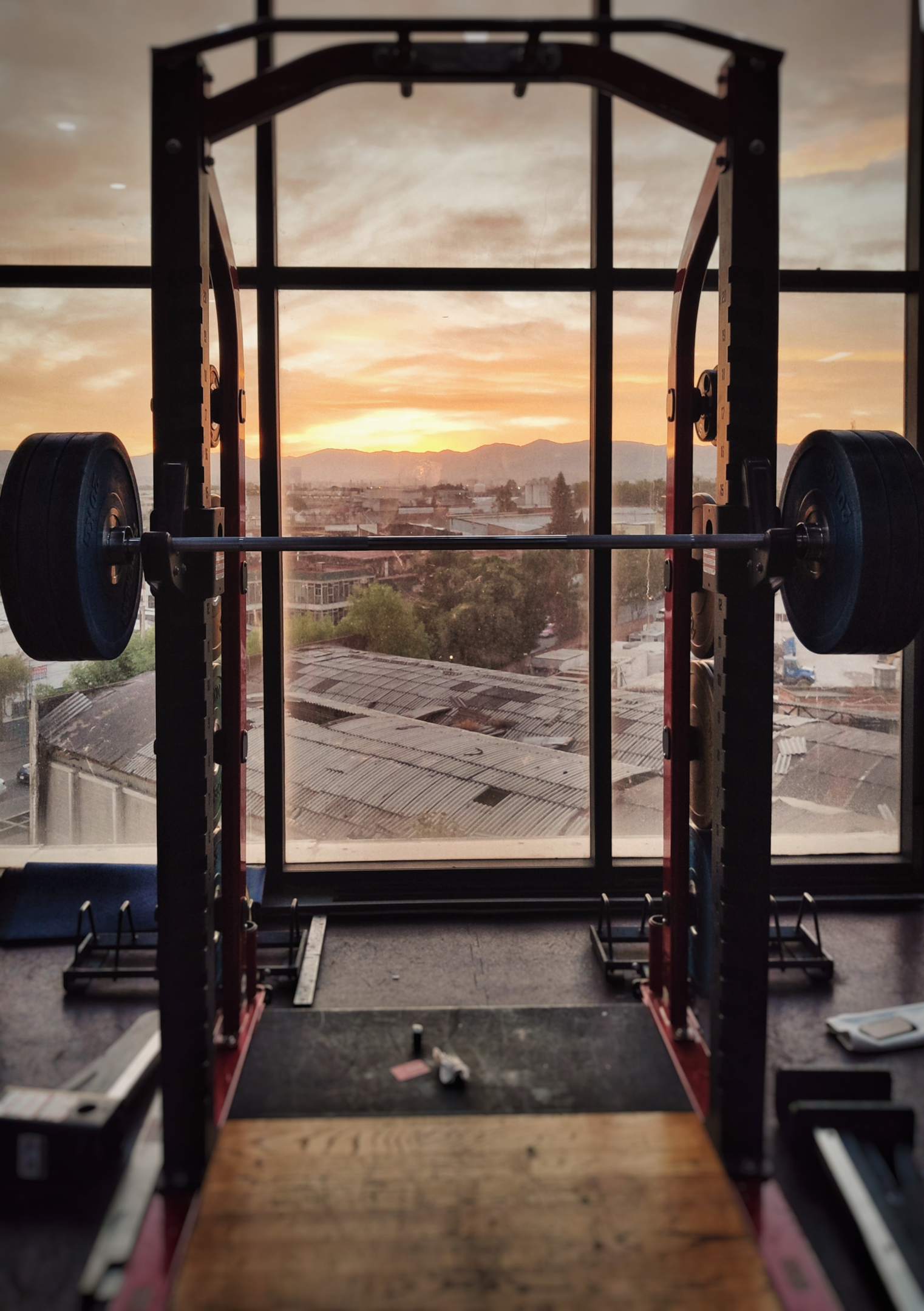 J hooks on gym rack