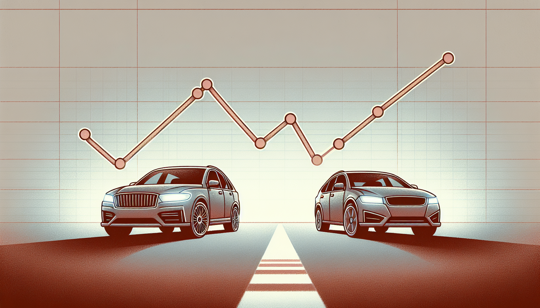 Comparison of depreciation rates between new and used cars