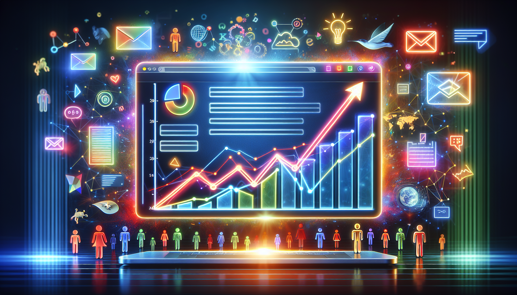 A personalized email with dynamic content based on user behavior