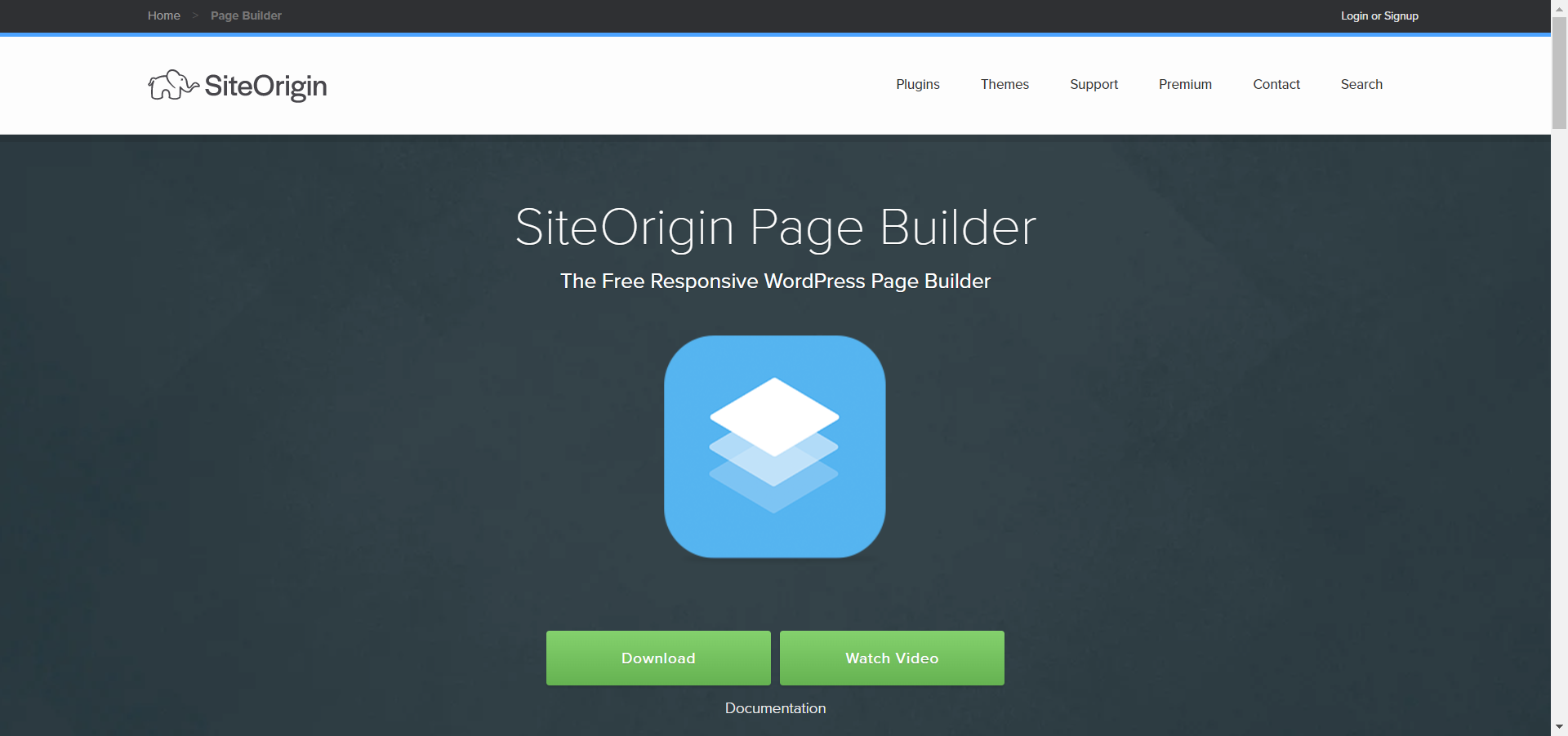 SiteOrigin main page
