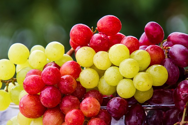 grapes, fruit, cluster