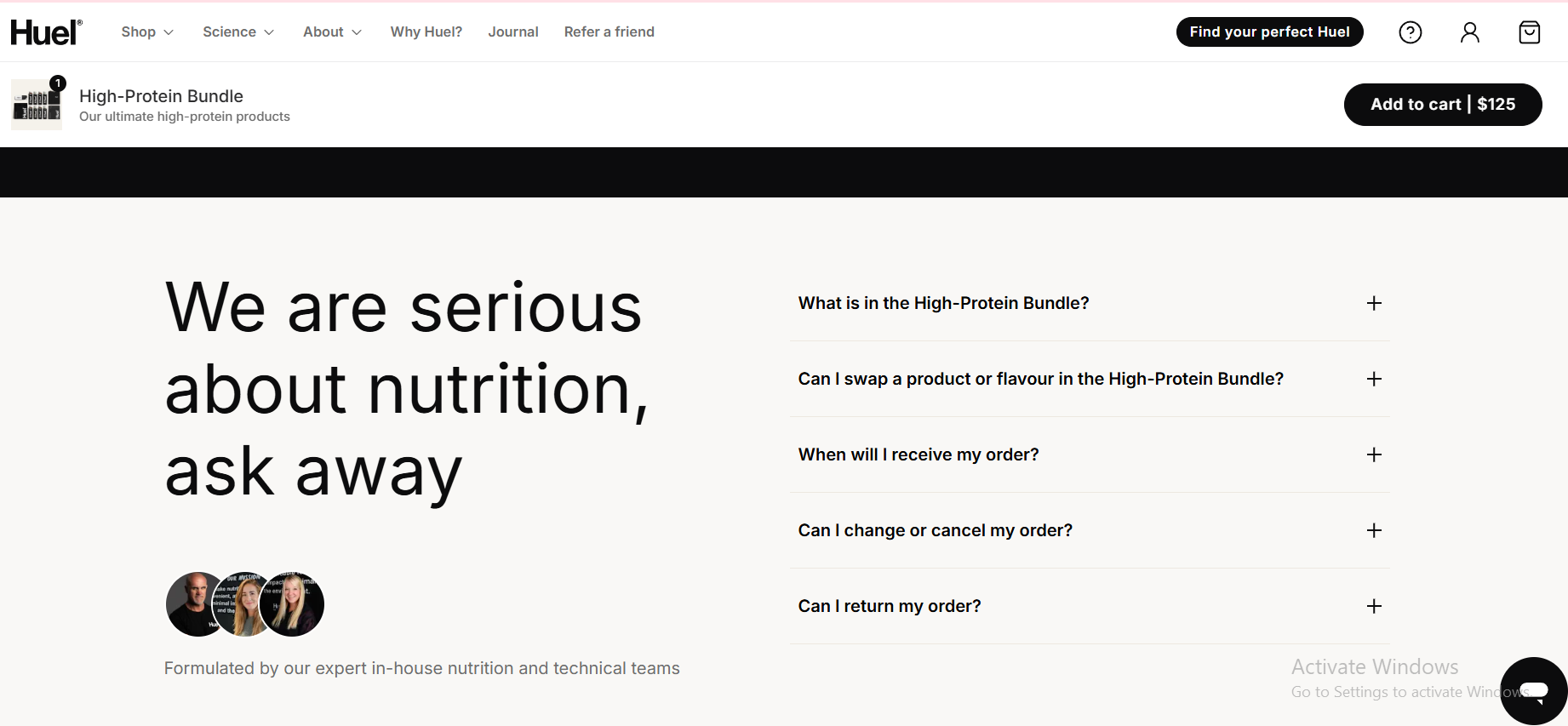 huel faqs