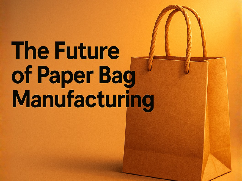 An illustration of the Future of Paper Bag Manufacturing