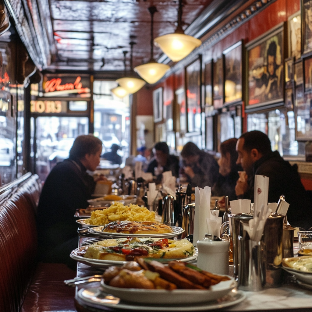Explore New York City's vibrant culinary scene through iconic restaurants offering delicious dishes and relaxed dining experiences.