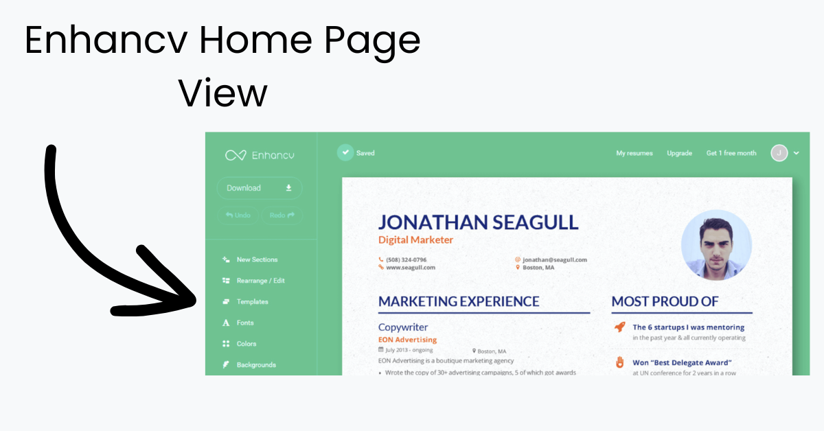 Best AI Resume Builder - Enhancv