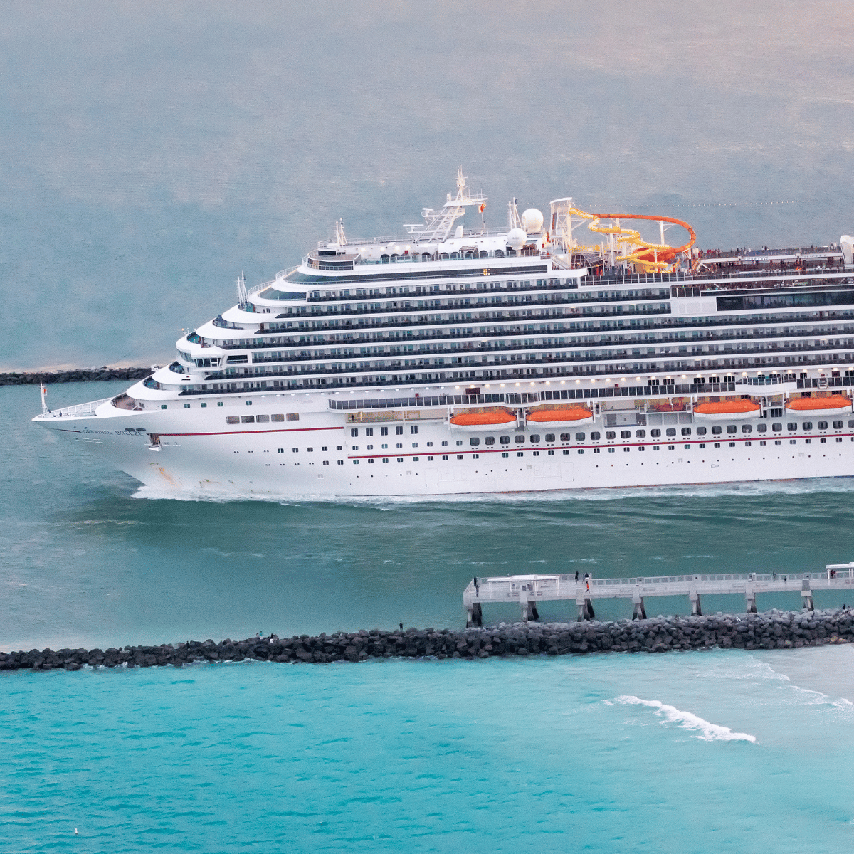 Carnival cruise at sea