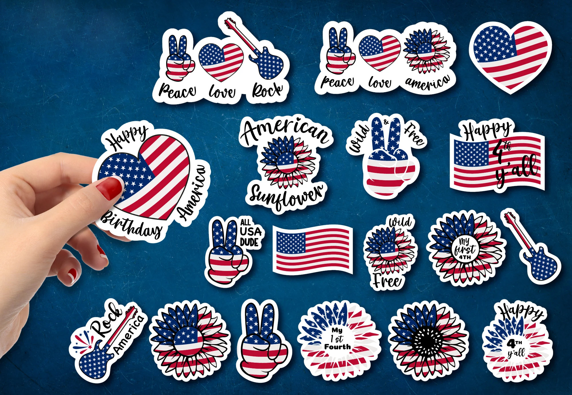 memorial day stickers
