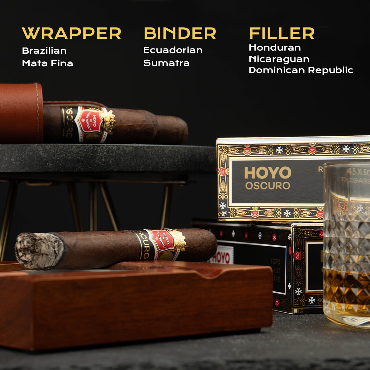 An illustrated overview of Hoyo de Monterrey's 2024 innovations, showcasing various cigar blends.