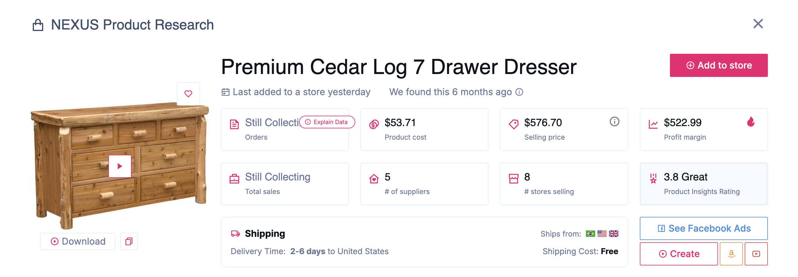 Drawer dresser