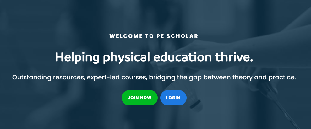 Physical education resources PE Scholar