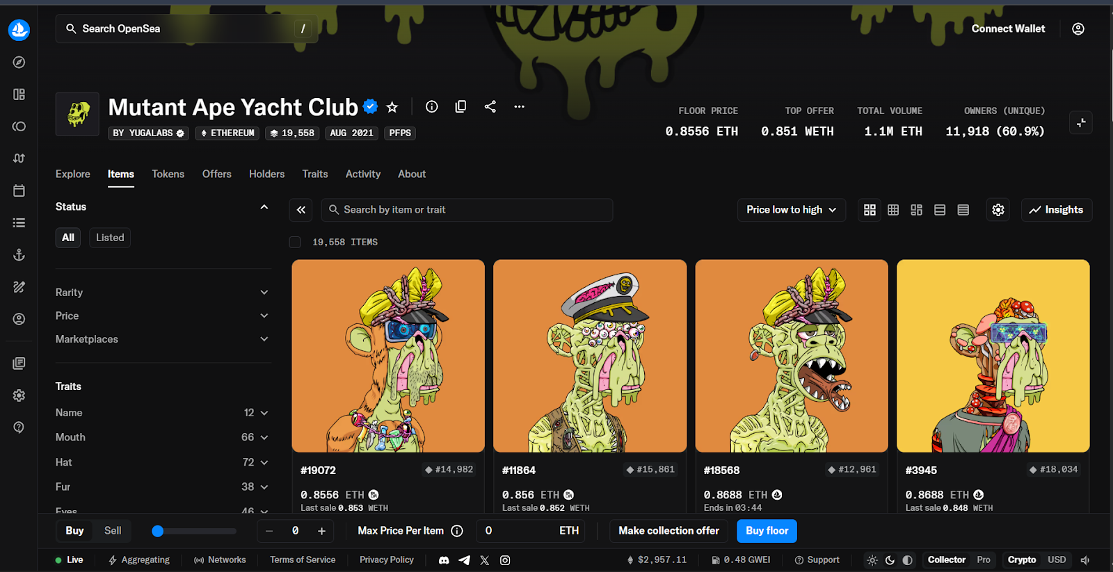 Mutant Ape Yacht Club (MAYC)