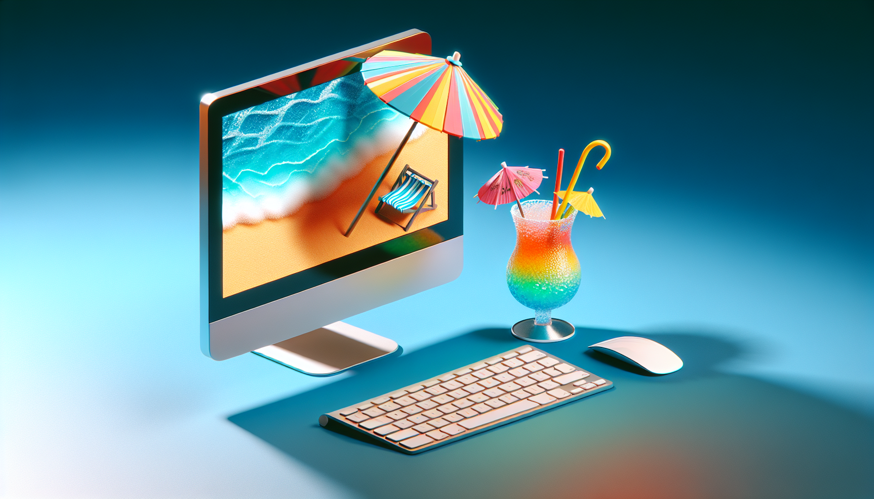 Computer on vacation