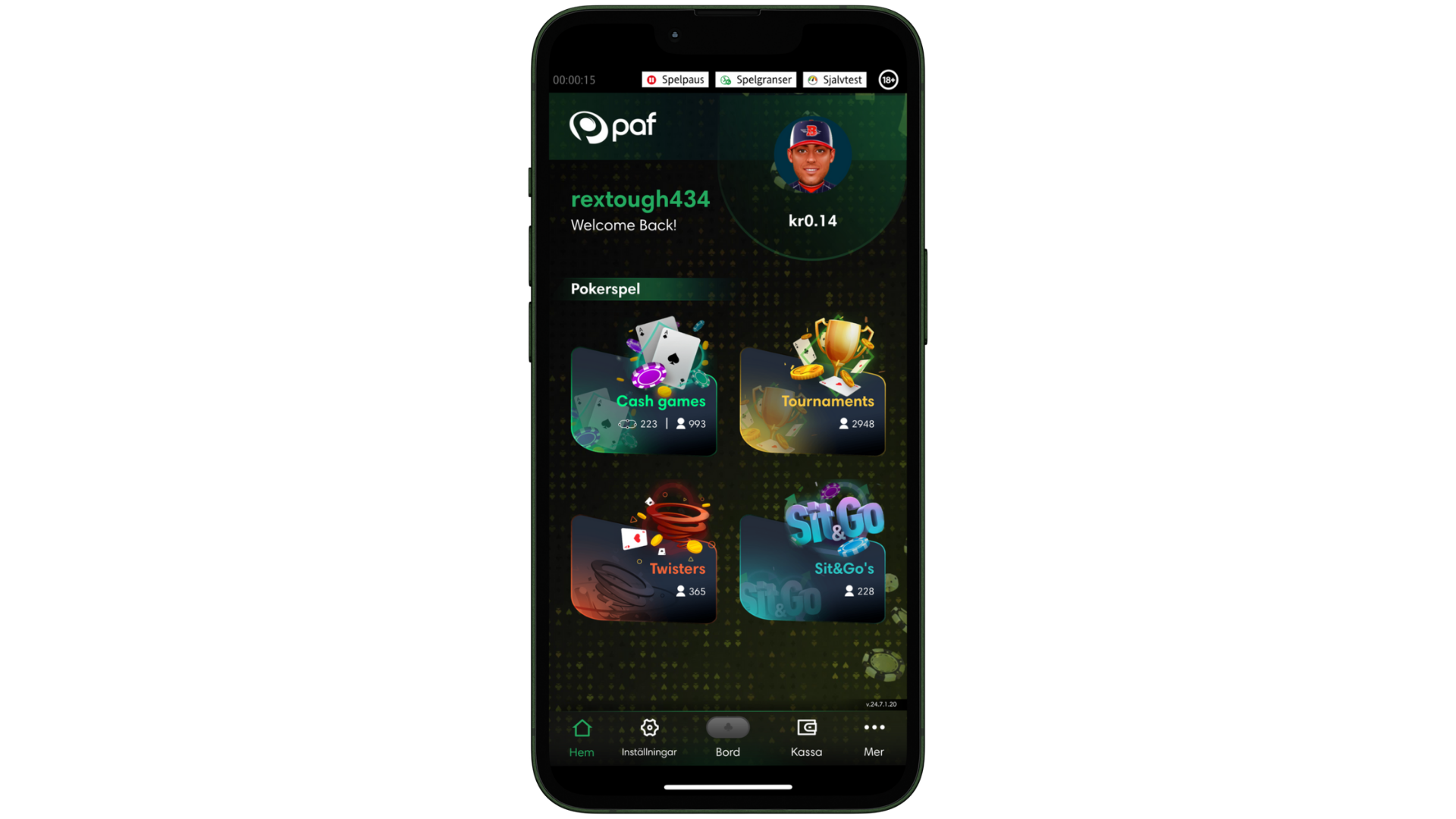Paf pokerapp