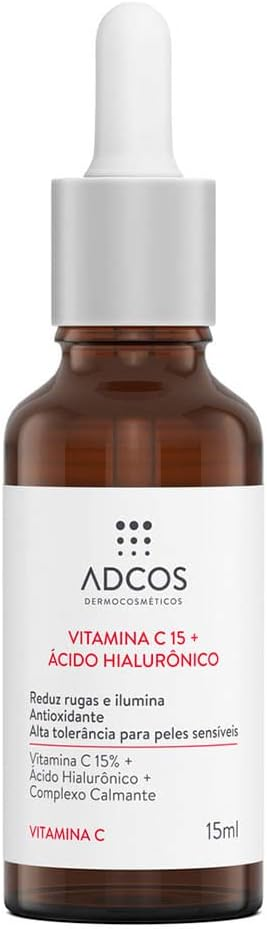Sérum de vitamina C com ácido hialurônico da Adcos. Fonte da imagem: site oficial da marca. 