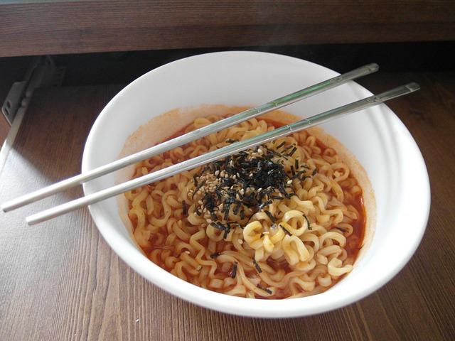 Variety of spicy Korean instant ramen packages