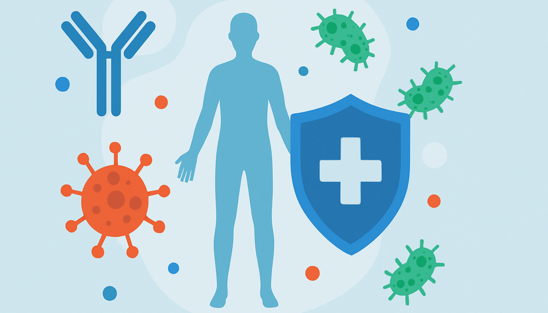  Illustrasjon av menneskekropp med skjold, virus og bakterier for å vise immunforsvarets beskyttende funksjon immunforsvaret t celler hvite blodceller medfødte immunforsvaret medfødte og det ervervede bakterier virus sopp celler og proteiner kroppens egne celler egne celler bakterier virus immunsystemet består autoimmune sykdommer immunsystemet celler kroppen immunforsvar andre kroppens cellene består eksempel bakterier proteiner forsvar kalles vev ytre organer typer mer forskjellige gjør ulike stoffer sykdom beskytter ervervede antistoffer fremmede angriper forsvaret inntrengere sykdommer gang deler igjen gjøre infeksjoner delen ord skadelige lymfocytter del betennelsesreaksjon hjelper første flere får infeksjonen huden lager møter viktige føre