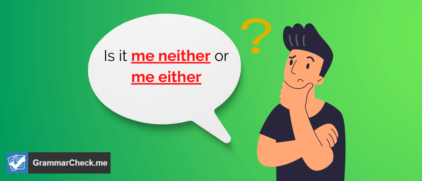 Man thinking about two choices: use me neither or me either
