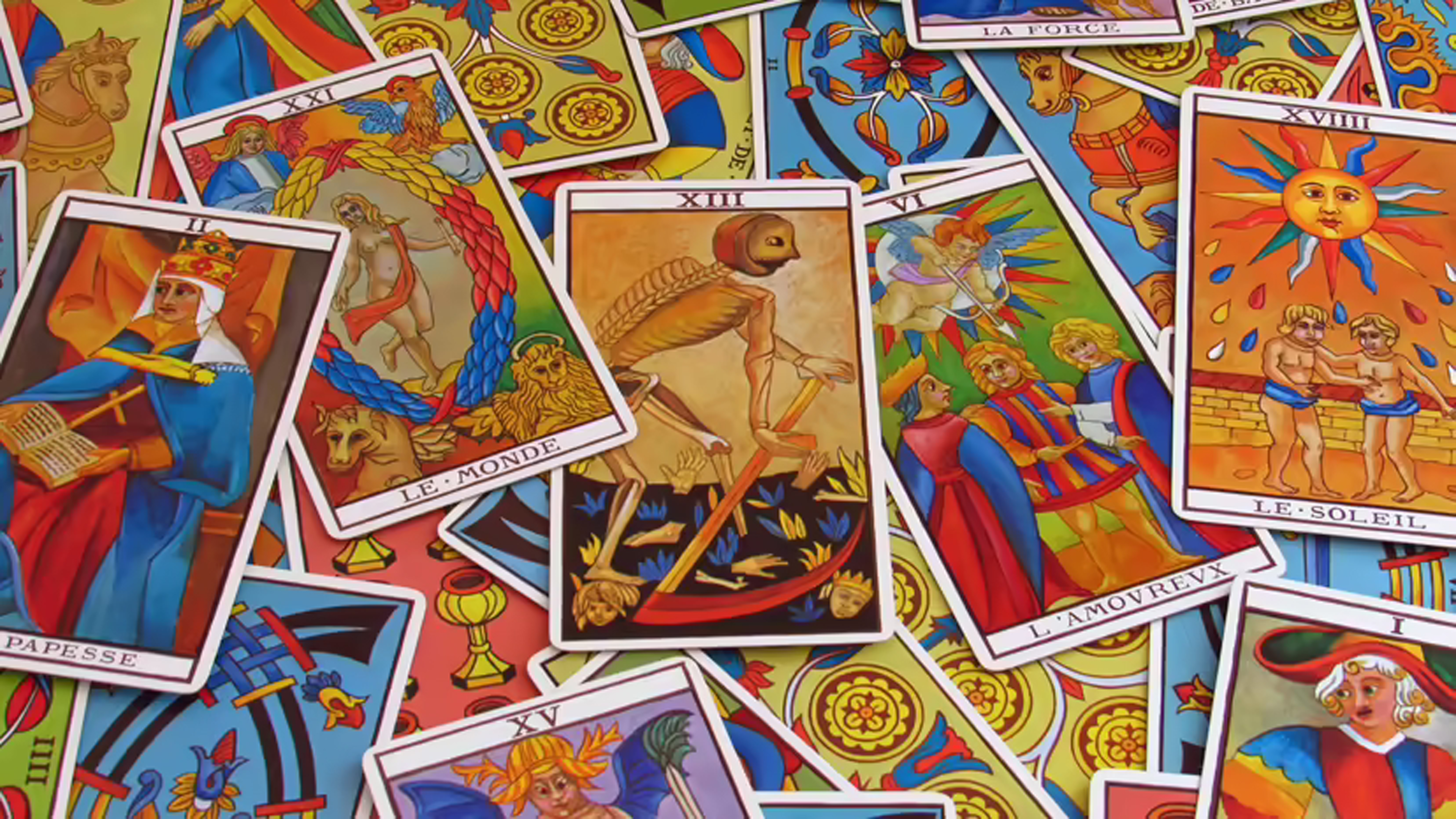 Image of original tarot cards,