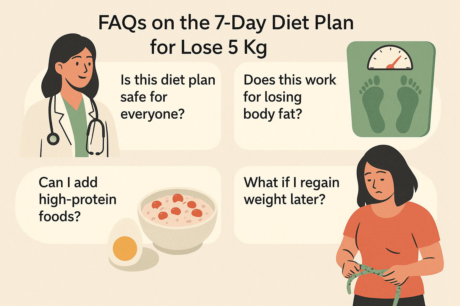 FAQs on the 7 Days Diet Plan to Lose 5 Kg