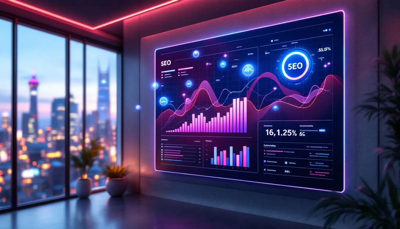 A chart illustrating SEO performance metrics and analytics.