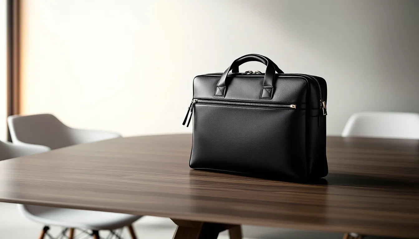 An expert providing advice on selecting the right conference bags.