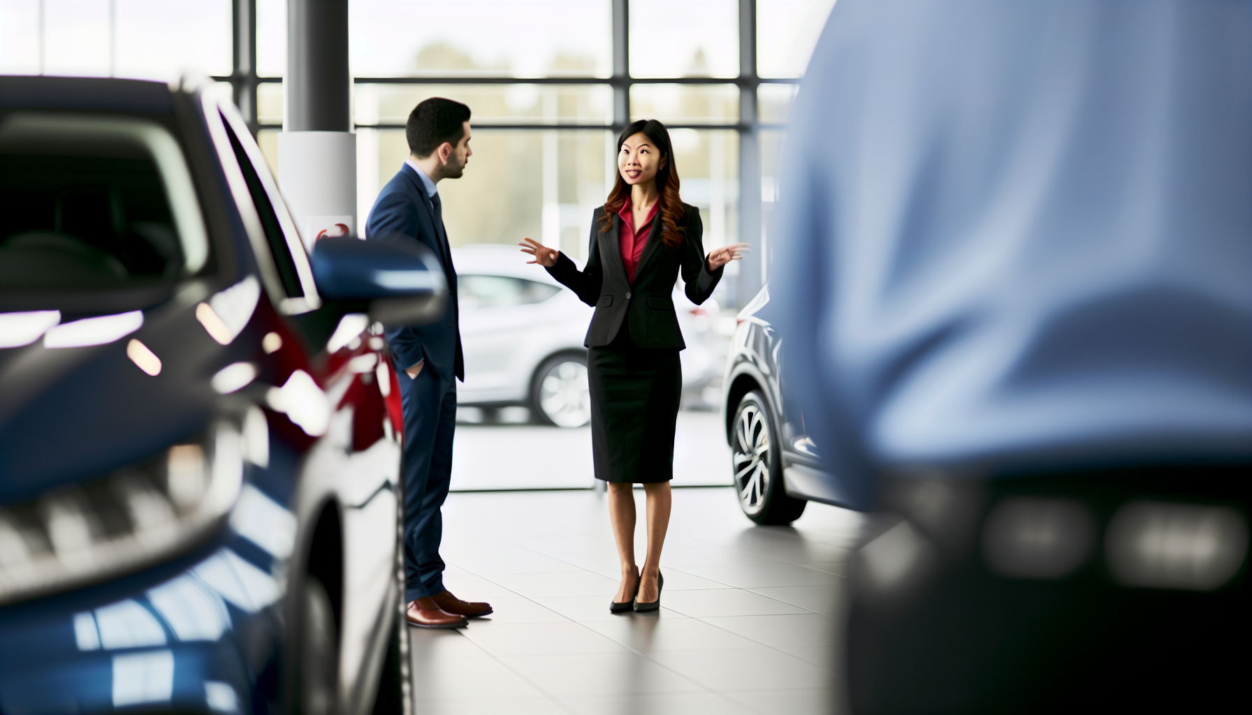 Person negotiating car warranty price