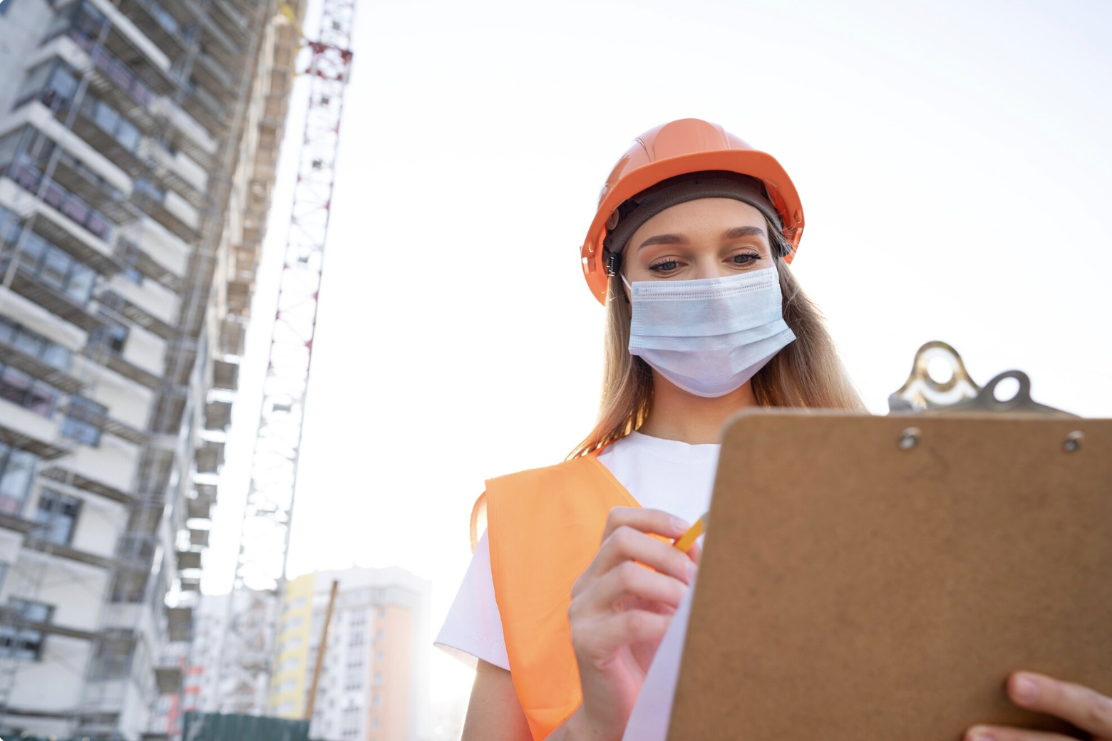 An engineer working on site