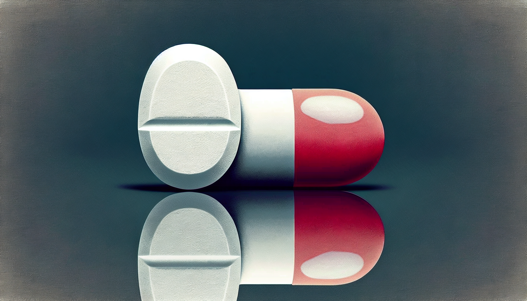 Een artistieke illustratie van generieke en originele Cialis-pillen