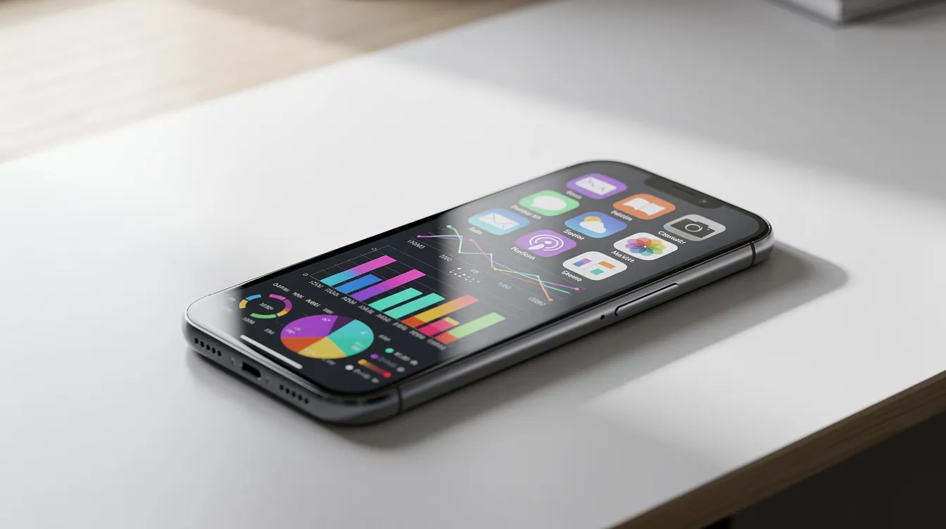 Illustration of mobile app research