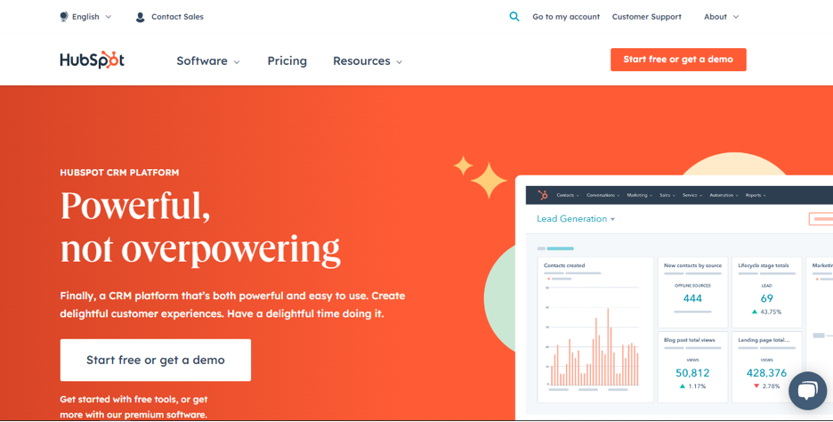 Hubspot landing page color scheme
