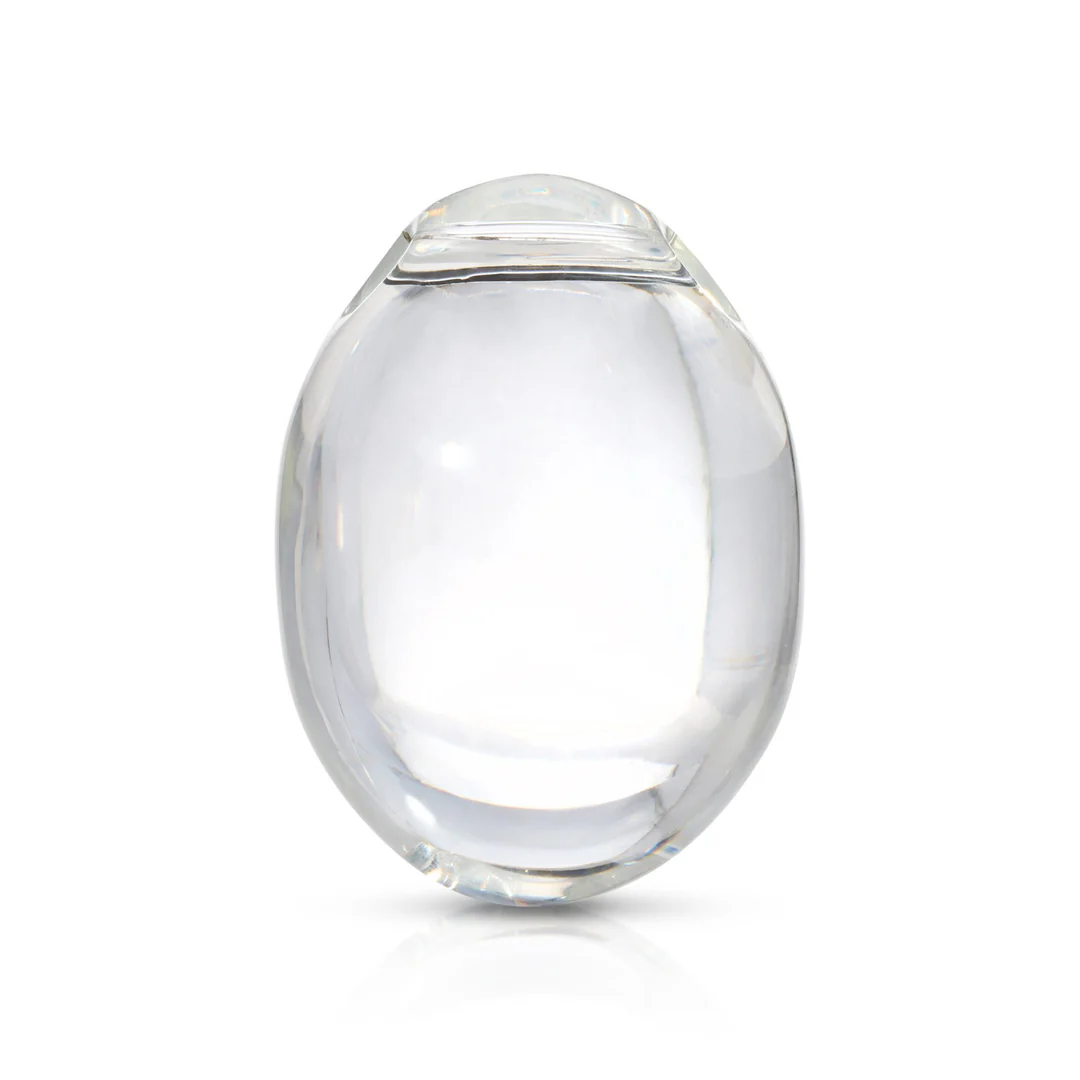 Clear glass vaginal egg