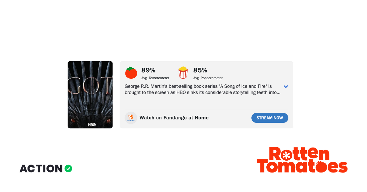 Rotten Tomatoes: Tomatometer and Popcornmeter ratings