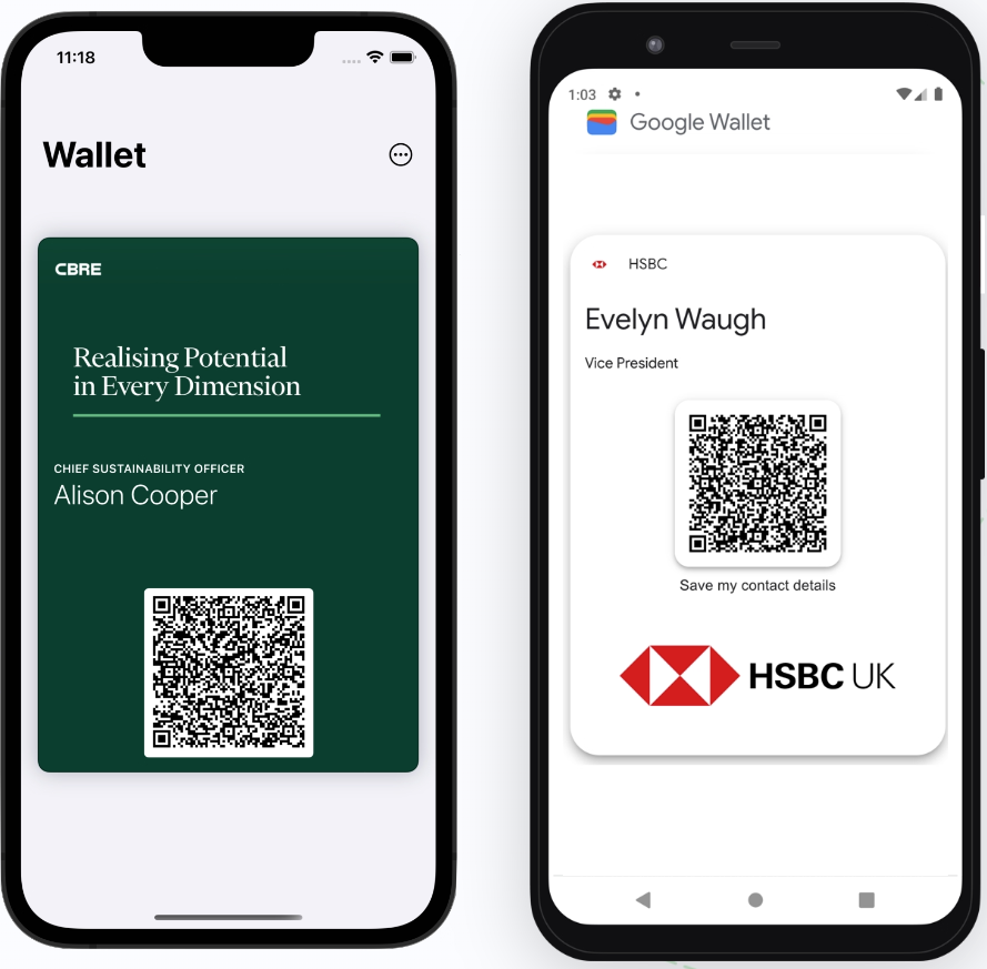 Doorway sits in your Apple Wallet or Google Pay
