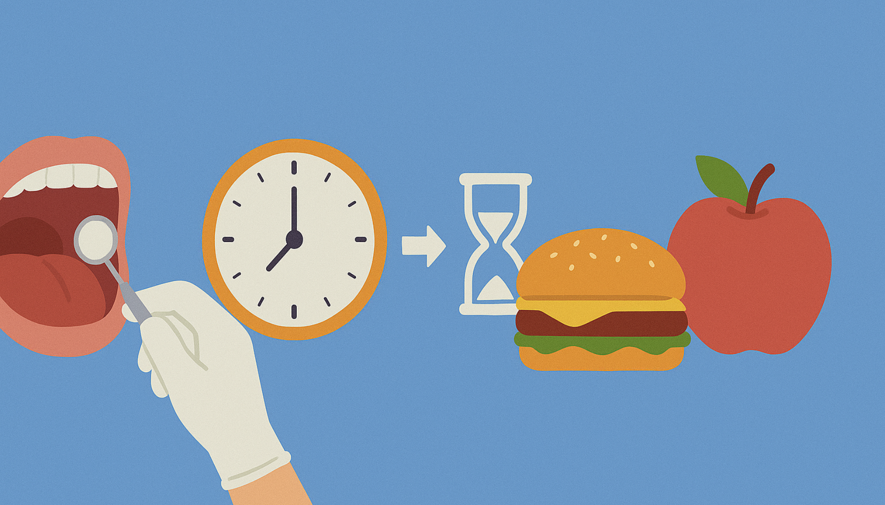 Illustrasjon av tannundersøkelse, klokke og mat som symboliserer hvor lenge man bør vente før man spiser etter tannlegetime. spise etter tannlege gå til tannlegen ofte bør jeg gå hos tannlegen dårlig ånde spørsmål og svar mat og drikke bør du kontakte unngå å tygge bedøvelsen går fysisk aktivitet gang i året første dagene kontakte tannlegen unngå å spise spise og drikke skyll munnen tannlegen fått bedøvelse midlertidig fylling bør unngå tennene første spise får spørsmål tenner såret hos munnen hull mer tannen tann behandling mat bedøvelse tannlege ofte viktig drikke bruk lenge krone fått smerter tid vente gjør flere normalt mye litt går råd timene gang 2 3 smertestillende bedøvelsen svar minst vare dersom behandlingen timer god andre time vanlig alkohol gjerne hele gir minutter tilfeller fylling tannstein holde