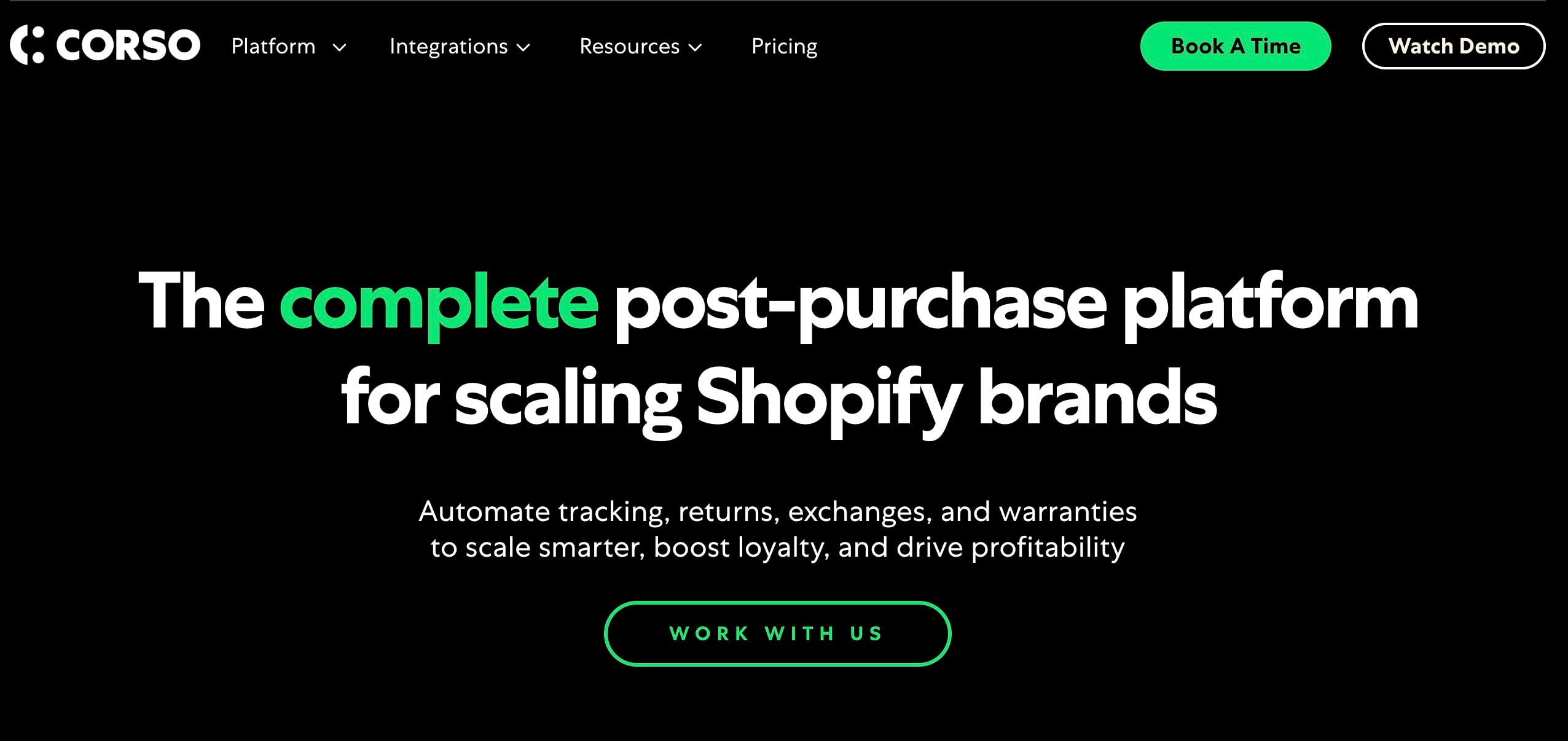 Route alternatives: Corso homepage